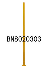6 piedi di altezza di poste resistenti in-linea del metallo con la base di appoggio del montaggio a 6 pollici di 6 X