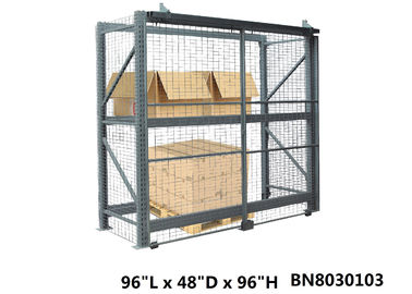 Porcellana Inventari la gabbia industriale sicura di stoccaggio, profondità a 48 pollici delle gabbie chiudibili a chiave del pallet fabbrica