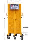 Apertura massima piegante gialla 20' delle barriere di sicurezza della fisarmonica del portone della barriera livello del ½ di X 52” fornitore