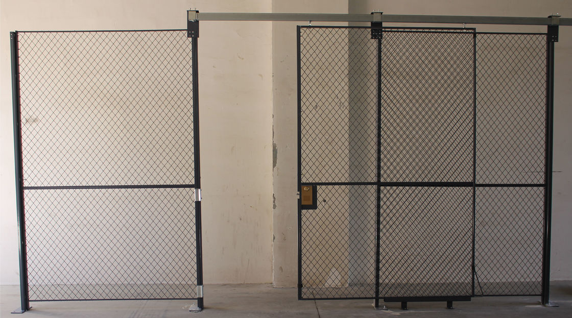 Porta piena di sicurezza della maglia metallica delle pareti di separazione della rete metallica di altezza per il sistema di inventario fornitore