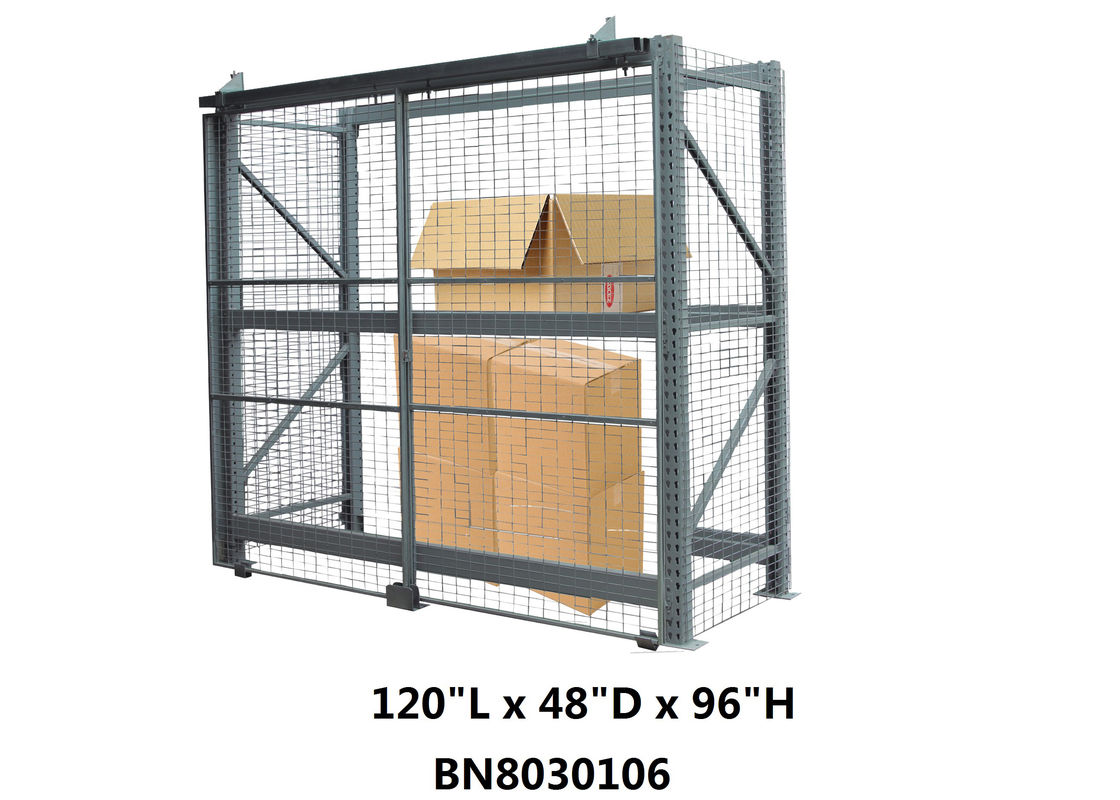 Sistemi d'acciaio resistenti della gabbia di sicurezza dello scaffale del pallet 10' alto tipo del portello scorrevole di *4 ' *8 ' fornitore