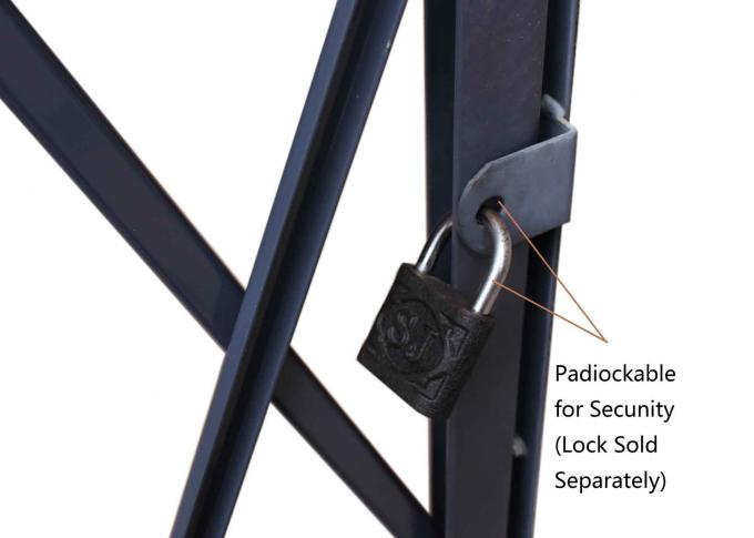 Metta in bacino le porte pieganti d'acciaio di forbici di sicurezza delle barriere di sicurezza della porta 12' livello d'apertura 1/2'di X 6
