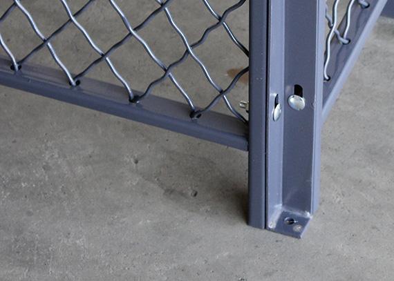 La sicurezza coperta della rete metallica di 3 lati divide i sistemi 20*10 *8 della gabbia del magazzino
