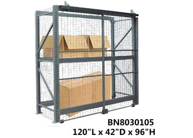 Porcellana Norma durevole della gabbia l&#039;OSHA di stoccaggio del pallet di recinzione di sicurezza dello scaffale del pallet di lacrima fabbrica