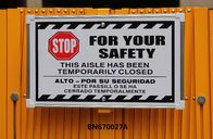Barriere di sicurezza pieganti del portatile d'acciaio resistente del magazzino con l'etichetta di avvertimento fornitore