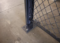 La sicurezza della rete metallica di 2 lati divide la polvere chiudibile a chiave delle gabbie di stoccaggio ricoperta fornitore