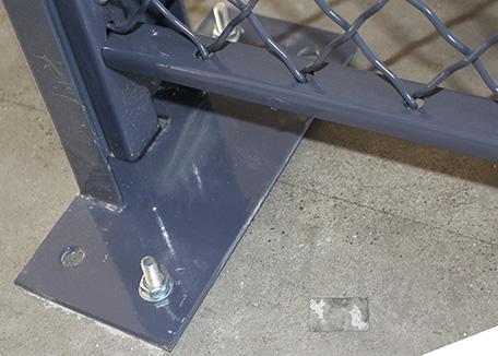 Gabbia chiudibile a chiave di stoccaggio dell'attrezzatura di 4 lati, gabbie di stoccaggio del nastro metallico saldato