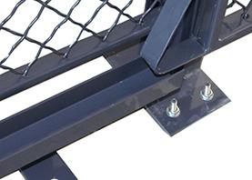 Gabbia industriale resistente di stoccaggio di due lati, altezza completa degli armadi di stoccaggio della rete metallica